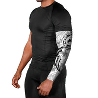 Hawaii Plumeria Lokelani Pikake Lei Arm Sleeves Ele'ele Polynesian Tattoo LT9 - Polynesian Pride
