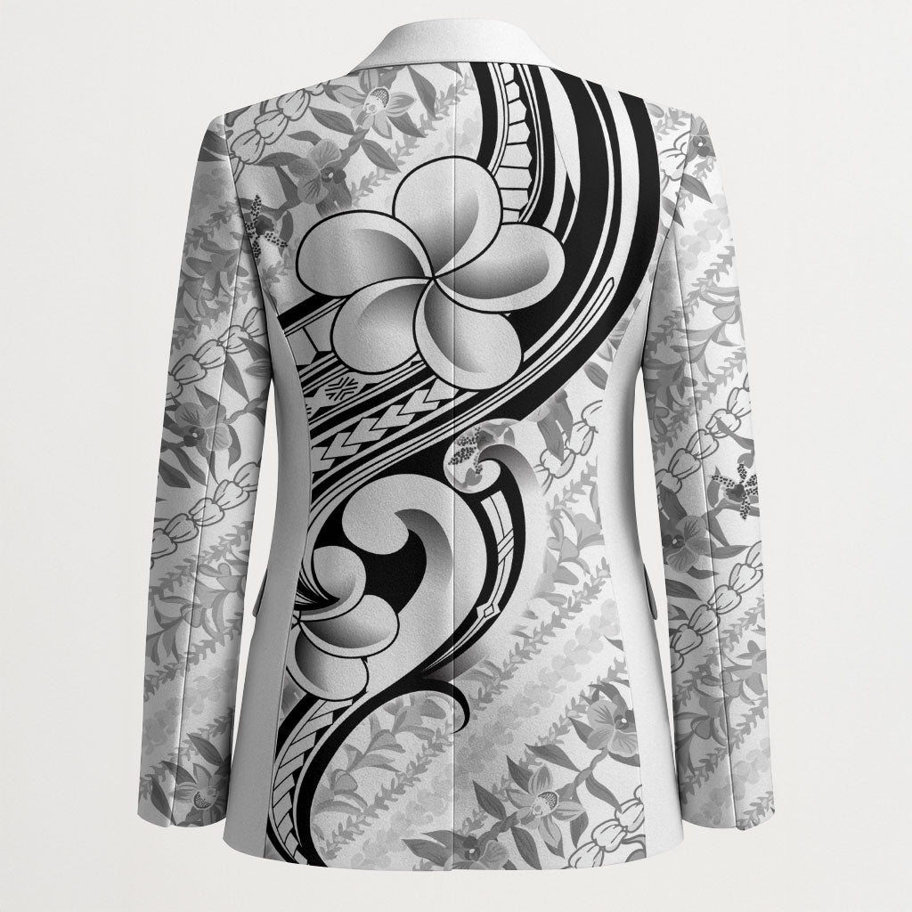 Hawaii Plumeria Lokelani Pikake Lei Blazer Ele'ele Polynesian Tattoo