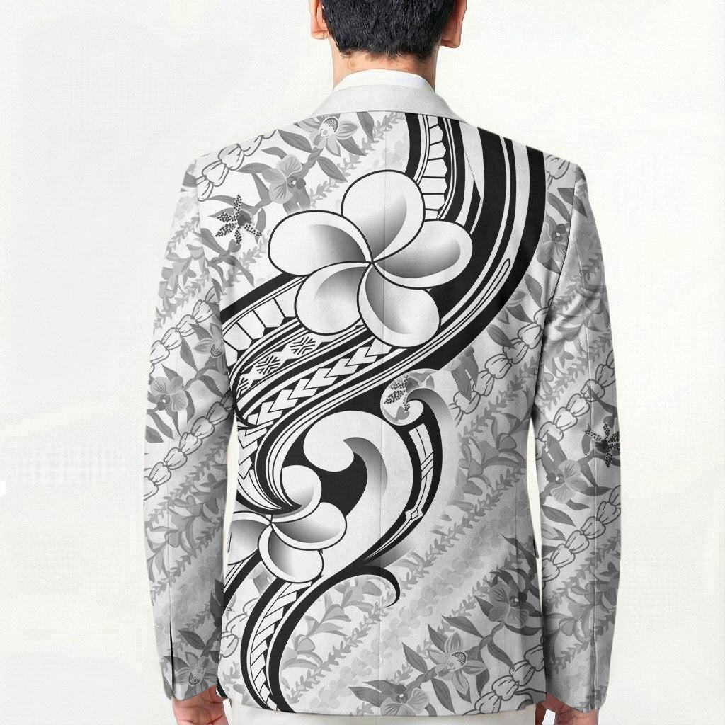 Hawaii Plumeria Lokelani Pikake Lei Blazer Ele'ele Polynesian Tattoo