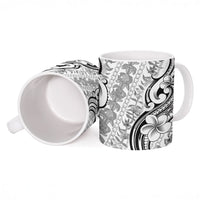 Hawaii Plumeria Lokelani Pikake Lei Ceramic Mug Ele'ele Polynesian Tattoo LT9 - Polynesian Pride
