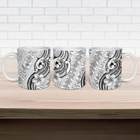 Hawaii Plumeria Lokelani Pikake Lei Ceramic Mug Ele'ele Polynesian Tattoo LT9 - Polynesian Pride