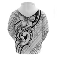 Hawaii Plumeria Lokelani Pikake Lei Hoodie Ele'ele Polynesian Tattoo