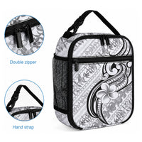 Hawaii Plumeria Lokelani Pikake Lei Lunch Bag Ele'ele Polynesian Tattoo LT9 - Polynesian Pride