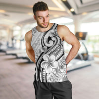 Hawaii Plumeria Lokelani Pikake Lei Men Tank Top Ele'ele Polynesian Tattoo