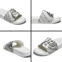 Hawaii Plumeria Lokelani Pikake Lei Slide Sandals Ele'ele Polynesian Tattoo LT9 - Polynesian Pride