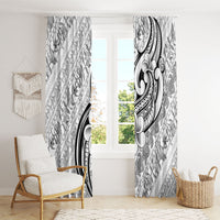 Hawaii Plumeria Lokelani Pikake Lei Window Curtain Ele'ele Polynesian Tattoo
