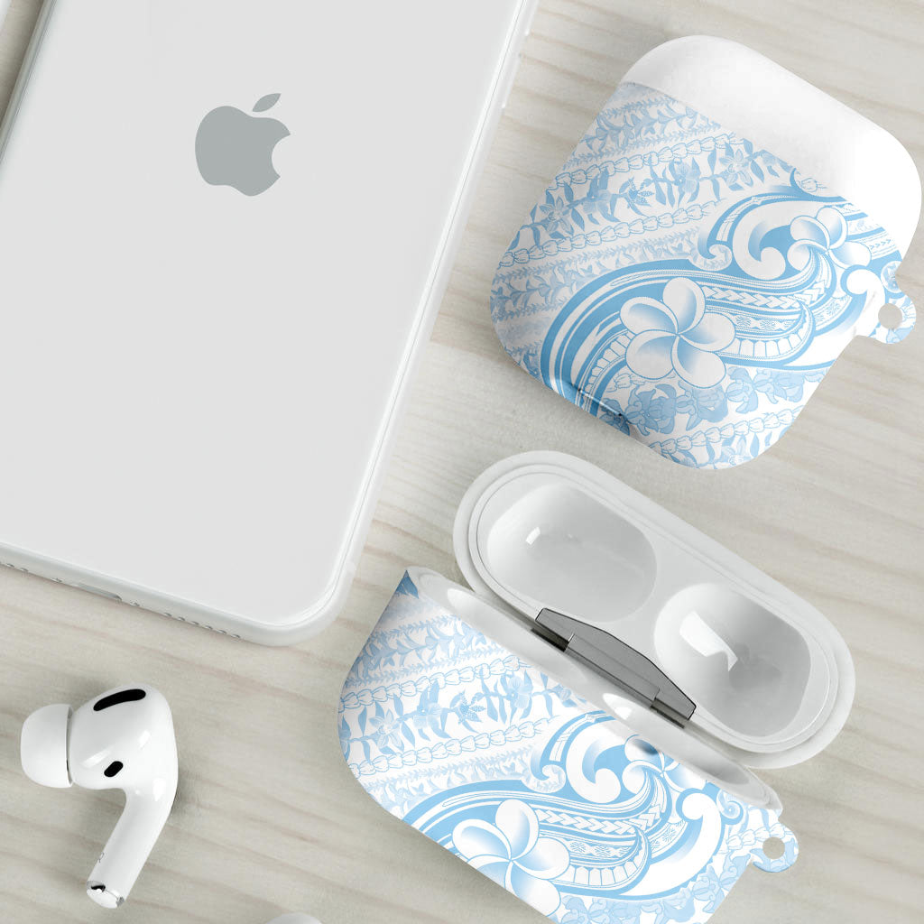 Hawaii Plumeria Lokelani Pikake Lei AirPods Case Uliuli Polynesian Tattoo