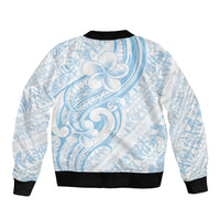 Hawaii Plumeria Lokelani Pikake Lei Bomber Jacket Uliuli Polynesian Tattoo