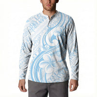 Hawaii Plumeria Lokelani Pikake Lei Button Sweatshirt Uliuli Polynesian Tattoo LT9 - Polynesian Pride