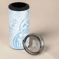 Hawaii Plumeria Lokelani Pikake Lei 4 in 1 Can Cooler Tumbler Uliuli Polynesian Tattoo LT9 - Polynesian Pride