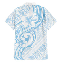 Hawaii Plumeria Lokelani Pikake Lei Family Matching Off Shoulder Maxi Dress and Hawaiian Shirt Uliuli Polynesian Tattoo LT9 - Polynesian Pride