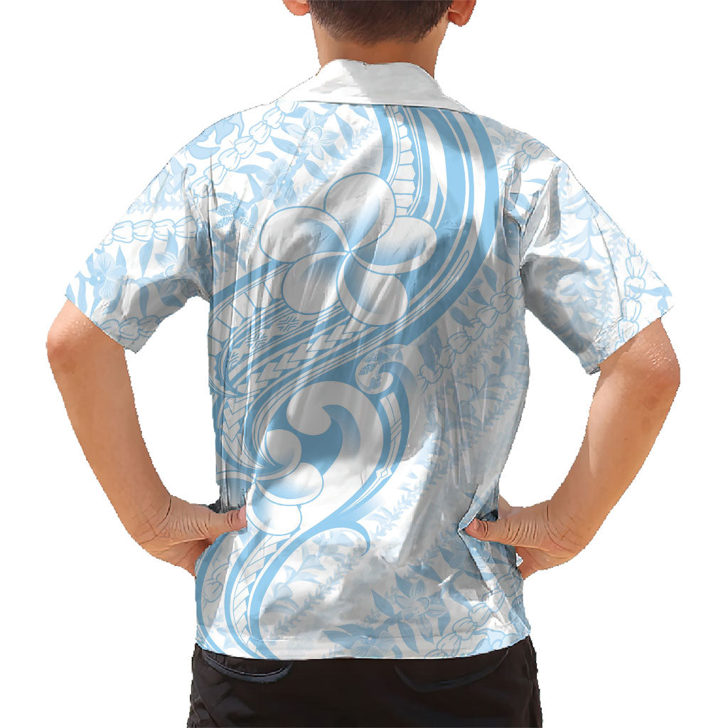 Hawaii Plumeria Lokelani Pikake Lei Family Matching Short Sleeve Bodycon Dress and Hawaiian Shirt Uliuli Polynesian Tattoo LT9 - Polynesian Pride