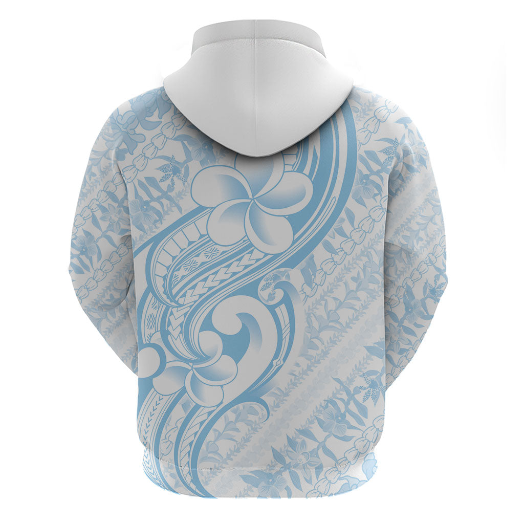 Hawaii Plumeria Lokelani Pikake Lei Hoodie Uliuli Polynesian Tattoo LT9 - Polynesian Pride