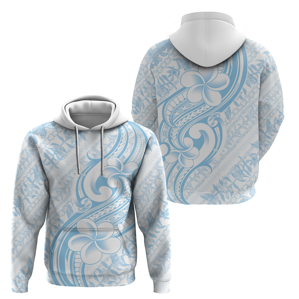 Hawaii Plumeria Lokelani Pikake Lei Hoodie Uliuli Polynesian Tattoo LT9 - Polynesian Pride