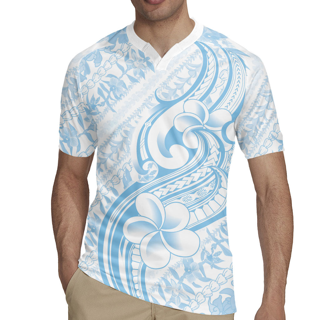 Hawaii Plumeria Lokelani Pikake Lei Rugby Jersey Uliuli Polynesian Tattoo