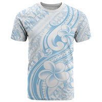 Hawaii Plumeria Lokelani Pikake Lei T Shirt Uliuli Polynesian Tattoo LT9 Blue - Polynesian Pride
