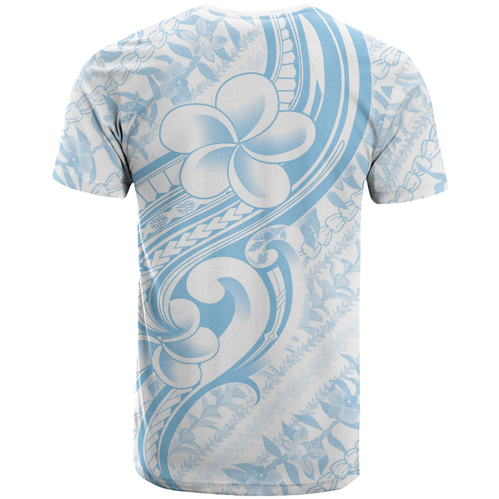 Hawaii Plumeria Lokelani Pikake Lei T Shirt Uliuli Polynesian Tattoo LT9 - Polynesian Pride