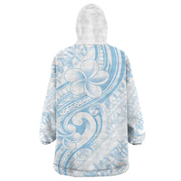 Hawaii Plumeria Lokelani Pikake Lei Wearable Blanket Hoodie Uliuli Polynesian Tattoo LT9 - Polynesian Pride
