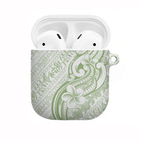 Hawaii Plumeria Lokelani Pikake Lei AirPods Case Oma'oma'o Polynesian Tattoo