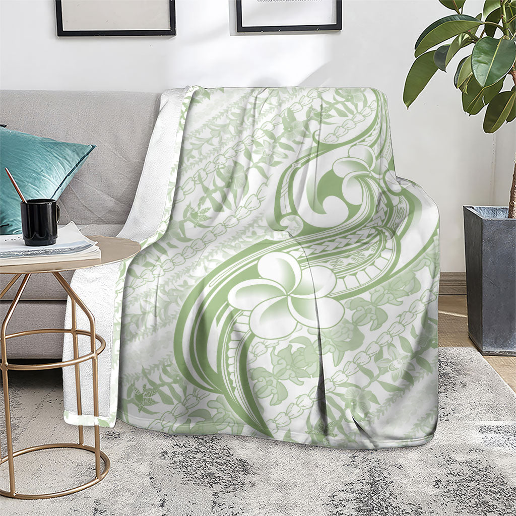Hawaii Plumeria Lokelani Pikake Lei Blanket Oma'oma'o Polynesian Tattoo LT9 - Polynesian Pride