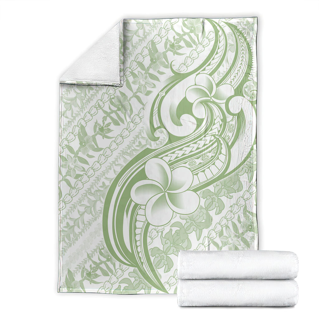 Hawaii Plumeria Lokelani Pikake Lei Blanket Oma'oma'o Polynesian Tattoo LT9 - Polynesian Pride