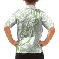 Hawaii Plumeria Lokelani Pikake Lei Family Matching Summer Maxi Dress and Hawaiian Shirt Oma'oma'o Polynesian Tattoo LT9 - Polynesian Pride
