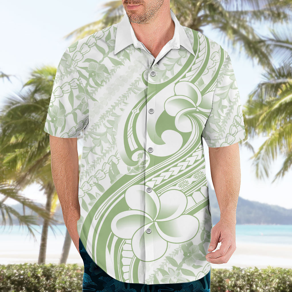 Hawaii Plumeria Lokelani Pikake Lei Hawaiian Shirt Oma'oma'o Polynesian Tattoo LT9 - Polynesian Pride