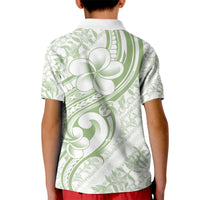 Hawaii Plumeria Lokelani Pikake Lei Kid Polo Shirt Oma'oma'o Polynesian Tattoo LT9 - Polynesian Pride