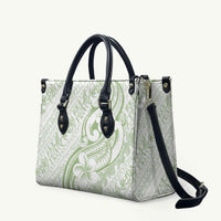 Hawaii Plumeria Lokelani Pikake Lei Leather Bag Oma'oma'o Polynesian Tattoo