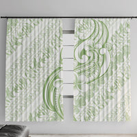 Hawaii Plumeria Lokelani Pikake Lei Window Curtain Oma'oma'o Polynesian Tattoo