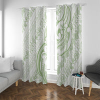 Hawaii Plumeria Lokelani Pikake Lei Window Curtain Oma'oma'o Polynesian Tattoo