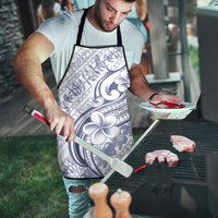 Hawaii Plumeria Lokelani Pikake Lei Apron Navy Blue Polynesian Tattoo