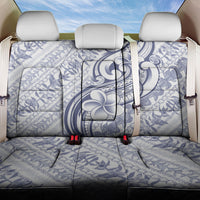 Hawaii Plumeria Lokelani Pikake Lei Back Car Seat Cover Navy Blue Polynesian Tattoo