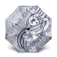Hawaii Plumeria Lokelani Pikake Lei Umbrella Navy Blue Polynesian Tattoo LT9 One Size Folded 11.42 inch Opened Diameter 37.4 inch Navy Blue - Polynesian Pride