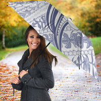 Hawaii Plumeria Lokelani Pikake Lei Umbrella Navy Blue Polynesian Tattoo LT9 - Polynesian Pride