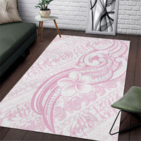 Hawaii Plumeria Lokelani Pikake Lei Area Rug Poni Mama Polynesian Tattoo