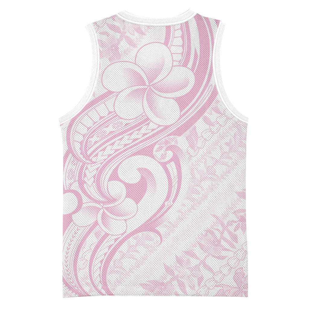 Hawaii Plumeria Lokelani Pikake Lei Basketball Jersey Poni Mama Polynesian Tattoo LT9 - Polynesian Pride