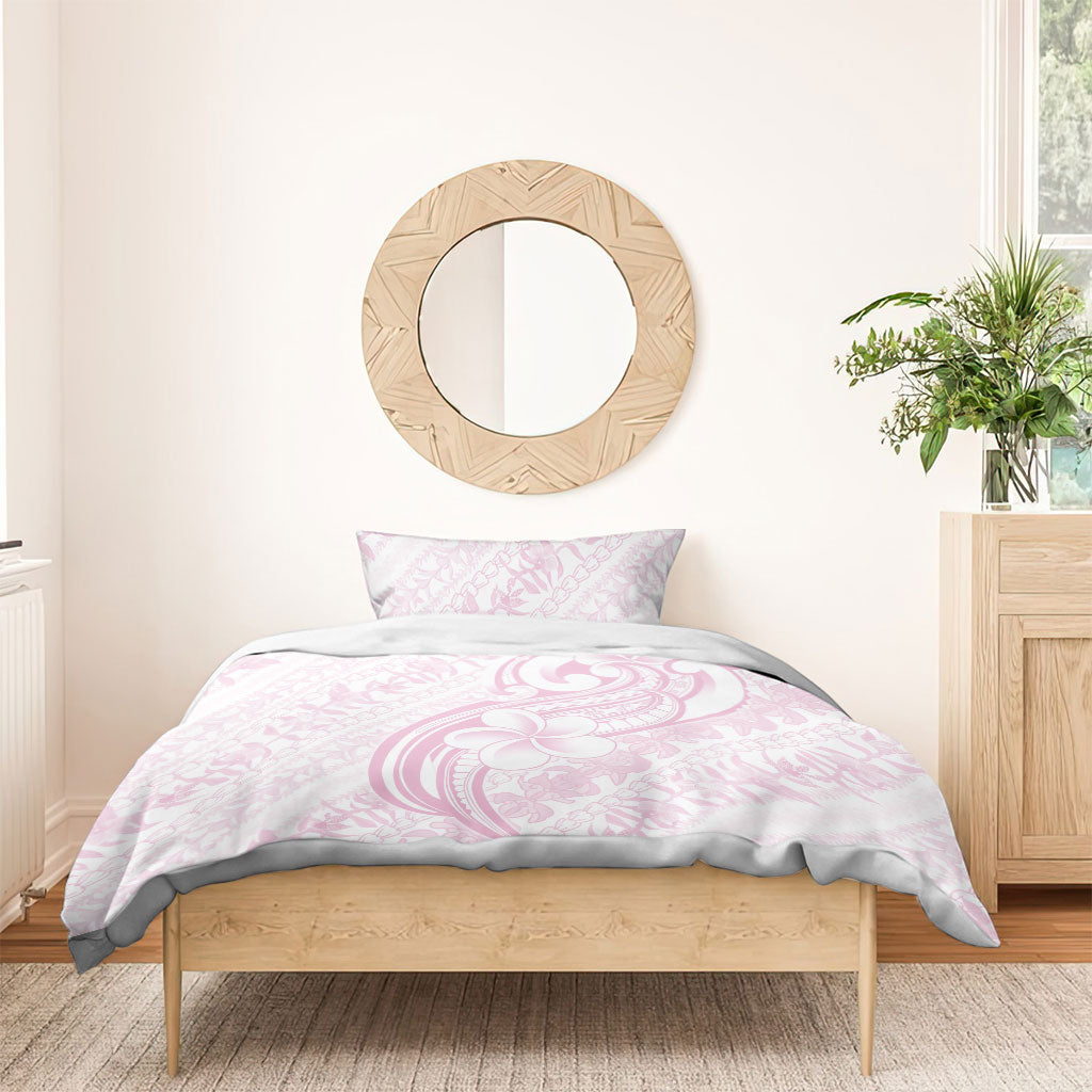 Hawaii Plumeria Lokelani Pikake Lei Bedding Set Poni Mama Polynesian Tattoo