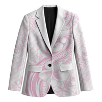 Hawaii Plumeria Lokelani Pikake Lei Blazer Poni Mama Polynesian Tattoo LT9 Unisex Pink - Polynesian Pride