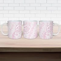 Hawaii Plumeria Lokelani Pikake Lei Ceramic Mug Poni Mama Polynesian Tattoo