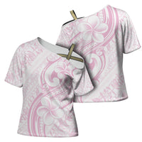 Hawaii Plumeria Lokelani Pikake Lei Cross Shoulder Shirt Poni Mama Polynesian Tattoo LT9 - Polynesian Pride