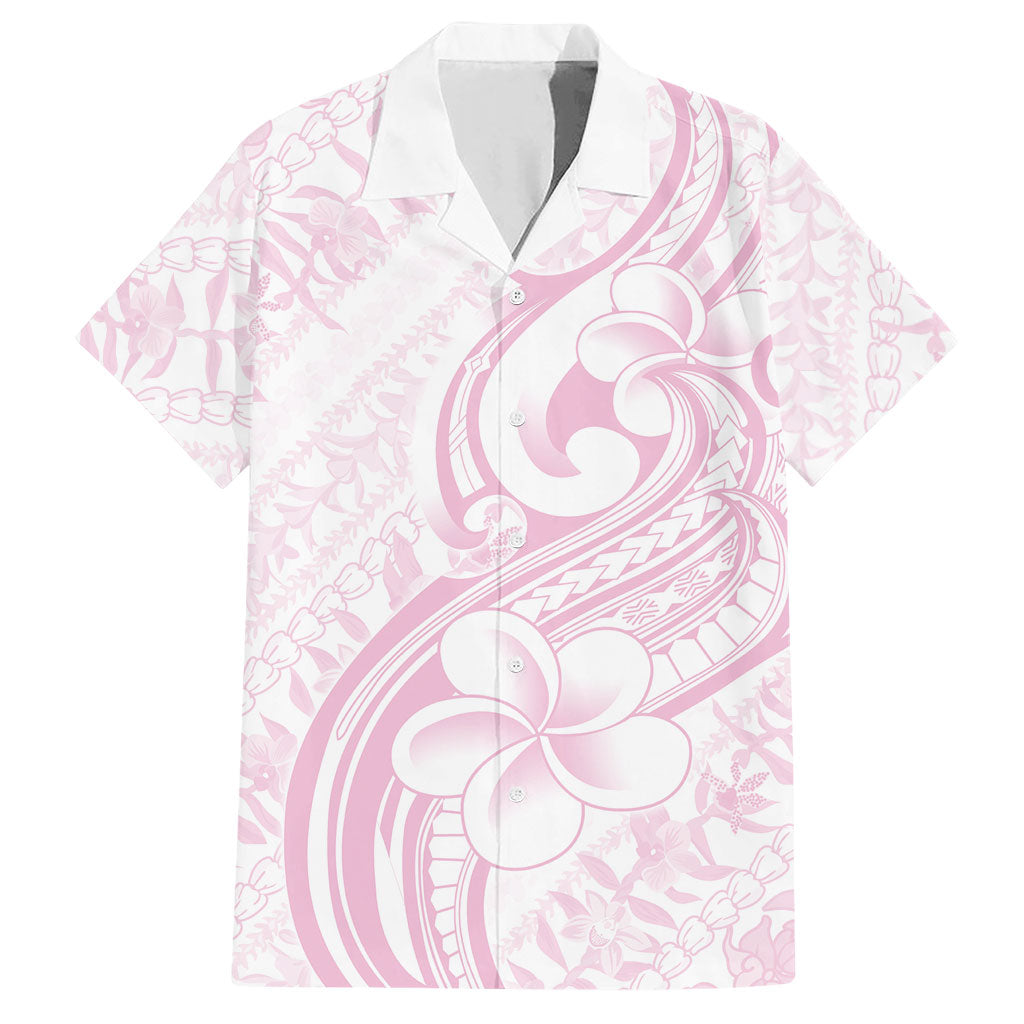 Hawaii Plumeria Lokelani Pikake Lei Hawaiian Shirt Poni Mama Polynesian Tattoo LT9 Pink - Polynesian Pride