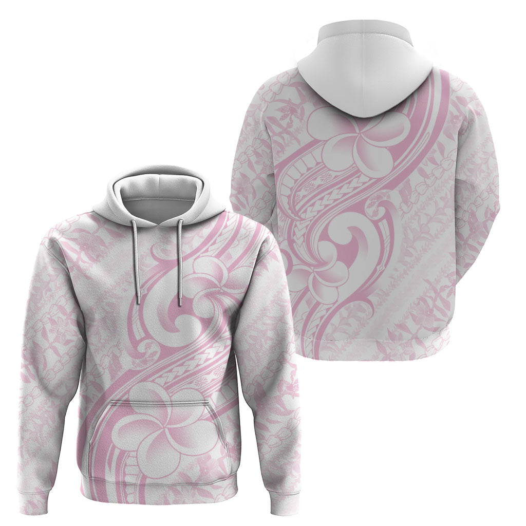 Hawaii Plumeria Lokelani Pikake Lei Hoodie Poni Mama Polynesian Tattoo LT9 - Polynesian Pride