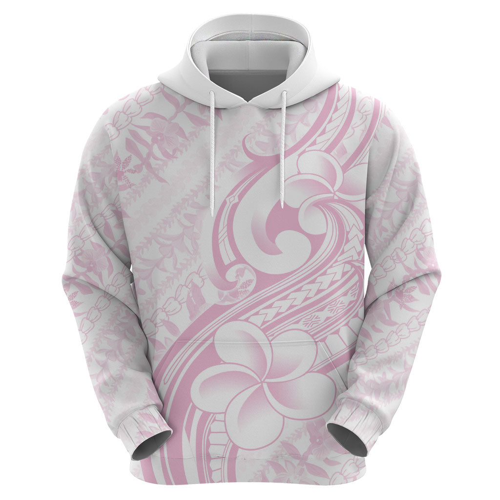Hawaii Plumeria Lokelani Pikake Lei Hoodie Poni Mama Polynesian Tattoo LT9 - Polynesian Pride