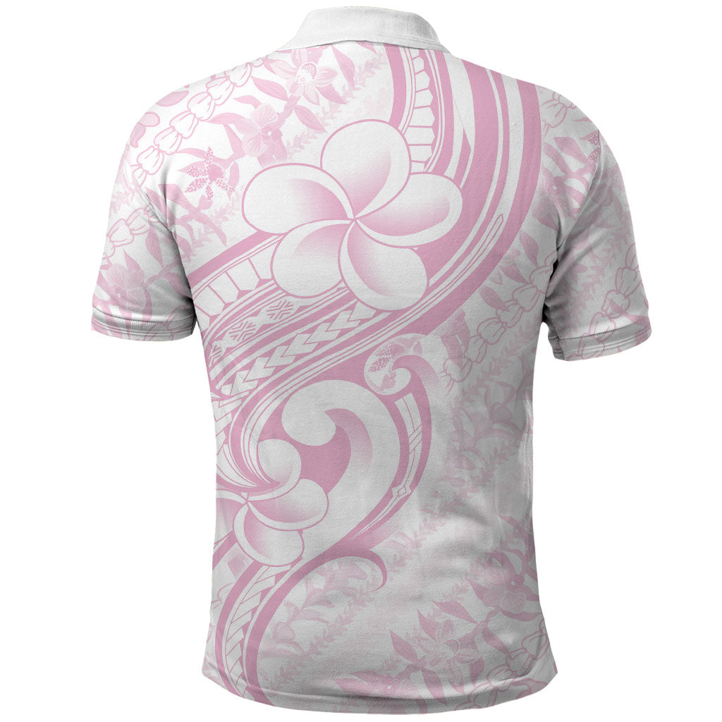 Hawaii Plumeria Lokelani Pikake Lei Polo Shirt Poni Mama Polynesian Tattoo LT9 - Polynesian Pride