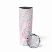 Hawaii Plumeria Lokelani Pikake Lei Skinny Tumbler Poni Mama Polynesian Tattoo LT9 - Polynesian Pride