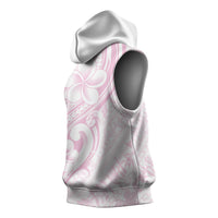Hawaii Plumeria Lokelani Pikake Lei Sleeveless Hoodie Poni Mama Polynesian Tattoo LT9 - Polynesian Pride