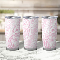 Hawaii Plumeria Lokelani Pikake Lei Tumbler Cup Poni Mama Polynesian Tattoo LT9 - Polynesian Pride