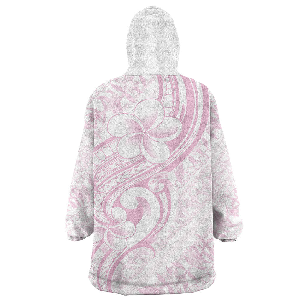 Hawaii Plumeria Lokelani Pikake Lei Wearable Blanket Hoodie Poni Mama Polynesian Tattoo LT9 - Polynesian Pride