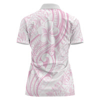 Hawaii Plumeria Lokelani Pikake Lei Women Polo Shirt Poni Mama Polynesian Tattoo LT9 - Polynesian Pride